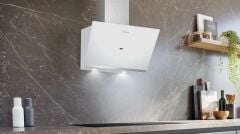 Siemens LC67KPJ20T iQ500 Duvar Tipi Davlumbaz 60 cm Beyaz Cam Yüzey