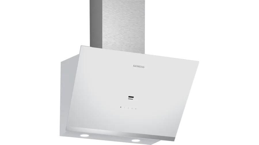 Siemens LC66KPJ20T iQ300 Duvar Tipi Davlumbaz 60 cm Beyaz Cam Yüzey