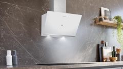 Siemens LC66KPJ20T iQ300 Duvar Tipi Davlumbaz 60 cm Beyaz Cam Yüzey