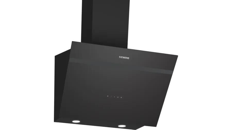 Siemens LC66KPJ60T İQ300 Duvar Tipi Davlumbaz 60 cm Siyah Cam