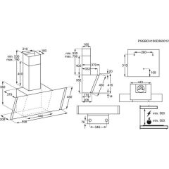 Electrolux EFV60656OK 60 cm Duvar Tipi Davlumbaz (Siyah)