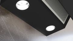 Siemens LC64KPJ60T iQ100 Duvar Tipi Davlumbaz 60 cm Siyah Cam