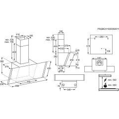 Electrolux EFV90656OK 90 cm Duvar Tipi Davlumbaz