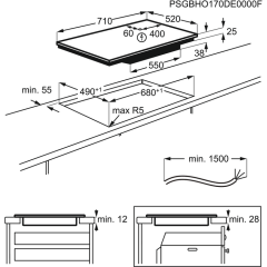 Electrolux EHF76451FK Vitroseramik Elektrikli Ankastre Ocak
