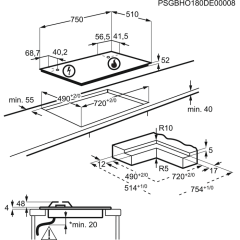 Electrolux KGV7539IK 75 cm VitroSeramik Gazlı Ocak