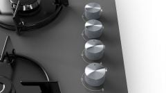 Siemens EO6C9PO00O iQ100 Ankastre Gazlı Ocak Sert Cam Siyah