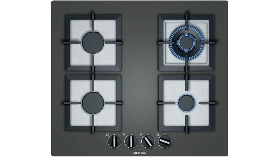Siemens EP6A9HB20 iQ500 Gazlı Ocak 60 cm Sert cam, Antrasit gri
