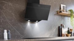 Siemens LC63KPJ60T iQ100 Duvar Tipi Davlumbaz Siyah Cam