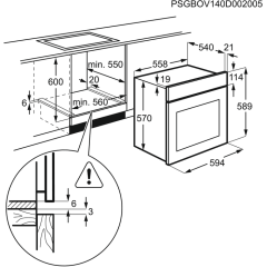 Electrolux EZB3410AOX Ankastre Fırın Inox