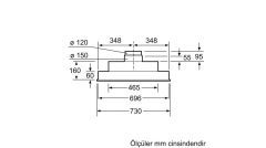 Siemens LB75565 iQ300 Gömme Aspiratör