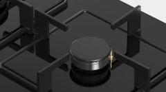 Siemens EN6C6PO12O iQ100 Gazlı Ocak 60 cm Sert Cam Siyah