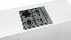 Siemens EB6C5YB82L iQ100 Ankastre Gazlı/Elektrikli Ocak Çelik