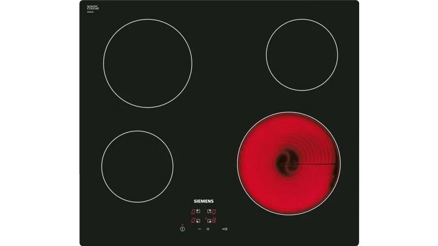 Siemens ET611HE17E iQ100 Elektrikli Ocak 60 cm Siyah
