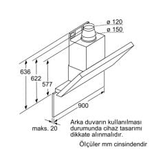 Siemens LC96KA540 Duvar Tipi Davlumbaz 90cm