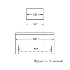 Siemens LC96KA540 Duvar Tipi Davlumbaz 90cm