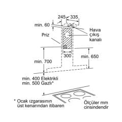 Siemens LC96KA540 Duvar Tipi Davlumbaz 90cm