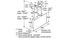 Siemens LC97FVW60 iQ700 Duvar Tipi Davlumbaz Siyah