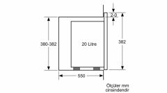 Siemens BF525LMW0 iQ500 Ankastre Mikrodalga Beyaz 20 Litre