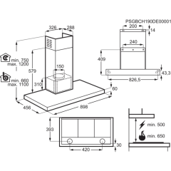 Electrolux KFTB19X 90 cm Davlumbaz