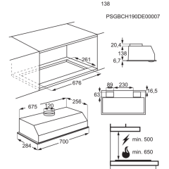 Electrolux LFG227S 70 cm Entegre Davlumbaz