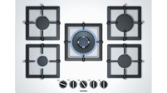 Siemens EP7A2QB20 iQ500 Ankastre Gazlı Ocak Beyaz