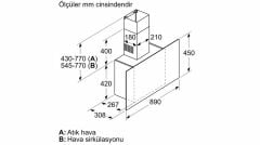 Siemens LC95FCJ20T iQ300 Duvar Tipi Davlumbaz