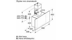 Siemens LC95FCJ20T iQ300 Duvar Tipi Davlumbaz