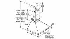 Siemens LC64PCC20T iQ100 Duvar Tipi Davlumbaz