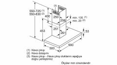 Siemens LC95BBC50T iQ100 Duvar Tipi Davlumbaz