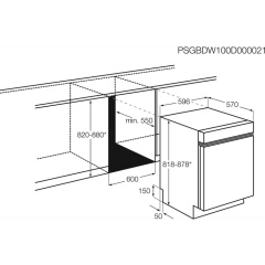 Electrolux ESI9500LOX 6 Prg.Bulaşık Makinesi Yarı Ankastre