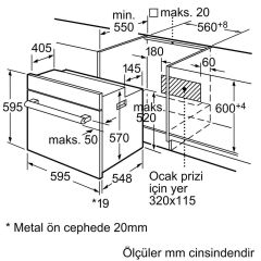 Siemens HB301E4T IQ100 Ankastre Fırın