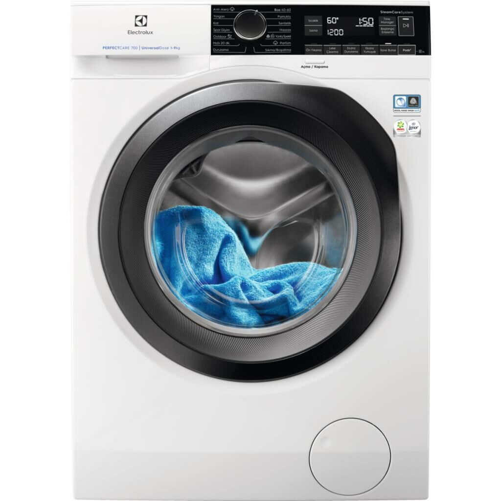 Electrolux EW7F249PST SteamCare Çamaşır Makinesi 9 Kg 1400 dk/dev.