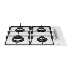 Beko BOCD D 6511 EKB Ankastre Gazlı Cam Tablalı Ocak Beyaz