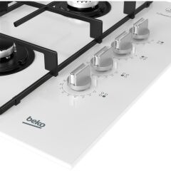 Beko BOCD D 6511 EKB Ankastre Gazlı Cam Tablalı Ocak Beyaz