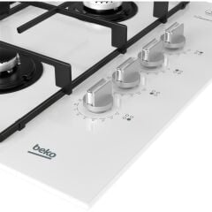 Beko BOCD D 6511 EKB Ankastre Gazlı Cam Tablalı Ocak Beyaz