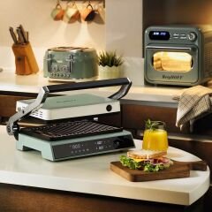 BergHOFF 7950501 GEM RETRO Mint Yeşil Dijital Izgara ve Tost Makinesi