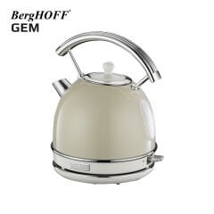 BergHOFF 7950022 GEM RETRO 1.7 Litre Vanilya krem Rengi Yuvarlak Su Isıtıcısı