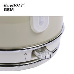 BergHOFF 7950022 GEM RETRO 1.7 Litre Vanilya krem Rengi Yuvarlak Su Isıtıcısı