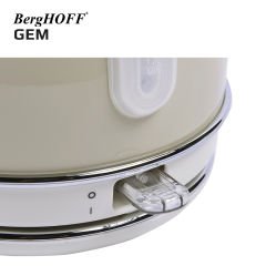 BergHOFF 7950022 GEM RETRO 1.7 Litre Vanilya krem Rengi Yuvarlak Su Isıtıcısı