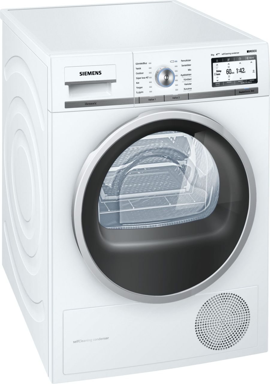 Siemens WT48Y860TR İQ800 A+++(-%10) 8 Kg Kurutma Makinesi