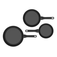 BergHOFF 1315090 3 Parçalı Yapışmaz Tava Seti Helix