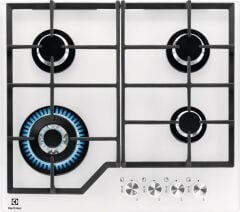 Electrolux KGG64362W Beyaz Cam Yüzeyli Ankastre Gazlı Ocak