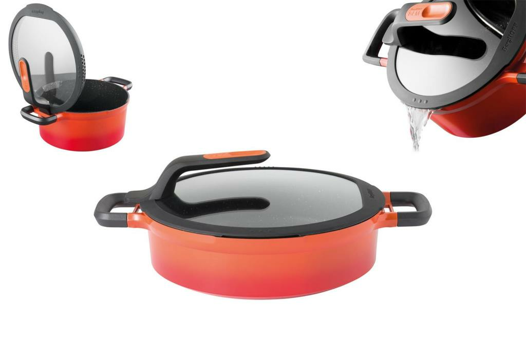 BergHOFF Gem Stay Cool Pilav Tenceresi Turuncu 26 cm