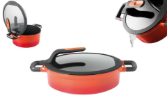 BergHOFF Gem Stay Cool Pilav Tenceresi Turuncu 26 cm