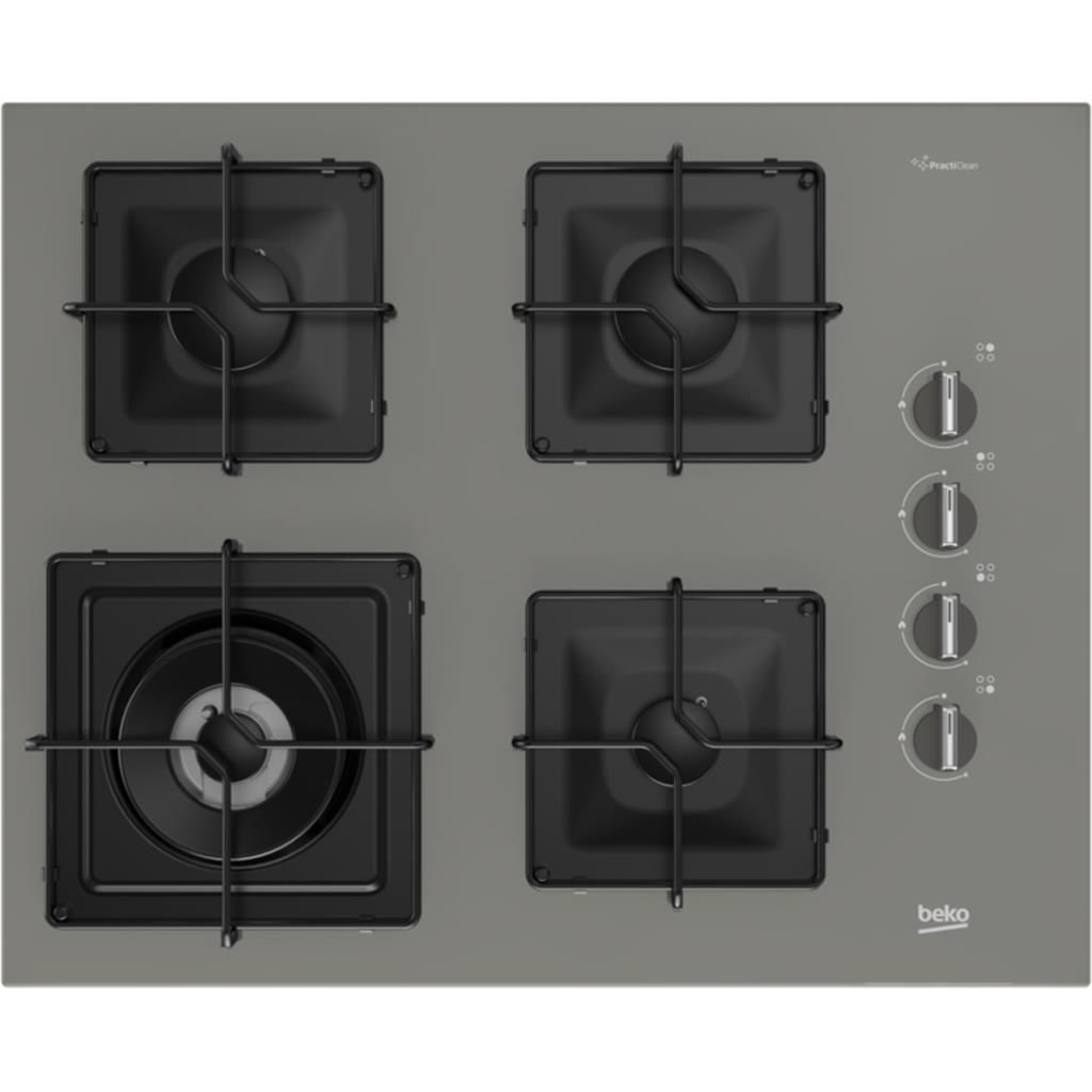 Beko BOCD K 6510 EWG Ankastre Gri Cam Ocak