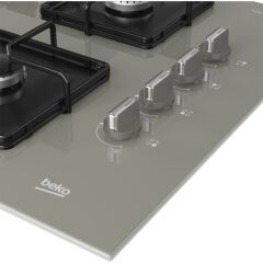 Beko BOCD K 6510 EWG Ankastre Gri Cam Ocak