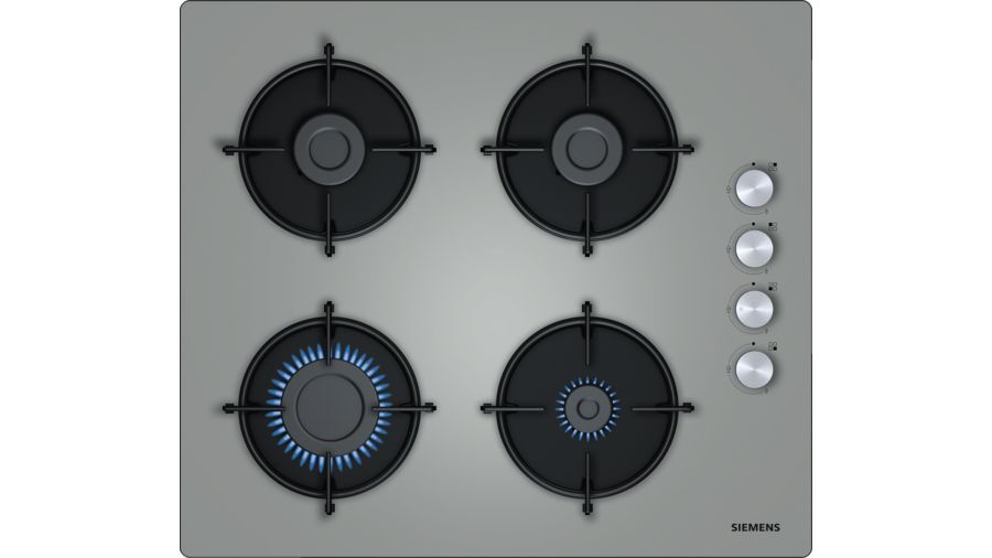 Siemens EO6C8PO00O Gazlı Ocak Sert Cam Titanyum Gri 60 cm