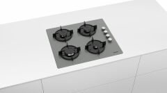 Siemens EO6C8PO00O Gazlı Ocak Sert Cam Titanyum Gri 60 cm