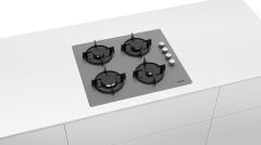 Siemens EO6C8PO00O Gazlı Ocak Sert Cam Titanyum Gri 60 cm