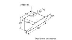 Siemens LC65KAJ00T Duvar Tipi Davlumbaz Antrasit Gri 60 cm